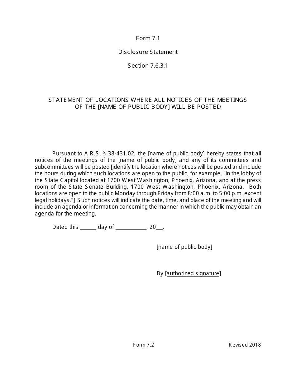 Arizona Agency Handbook - Chapter 7: Open Meetings - Arizona, Page 37