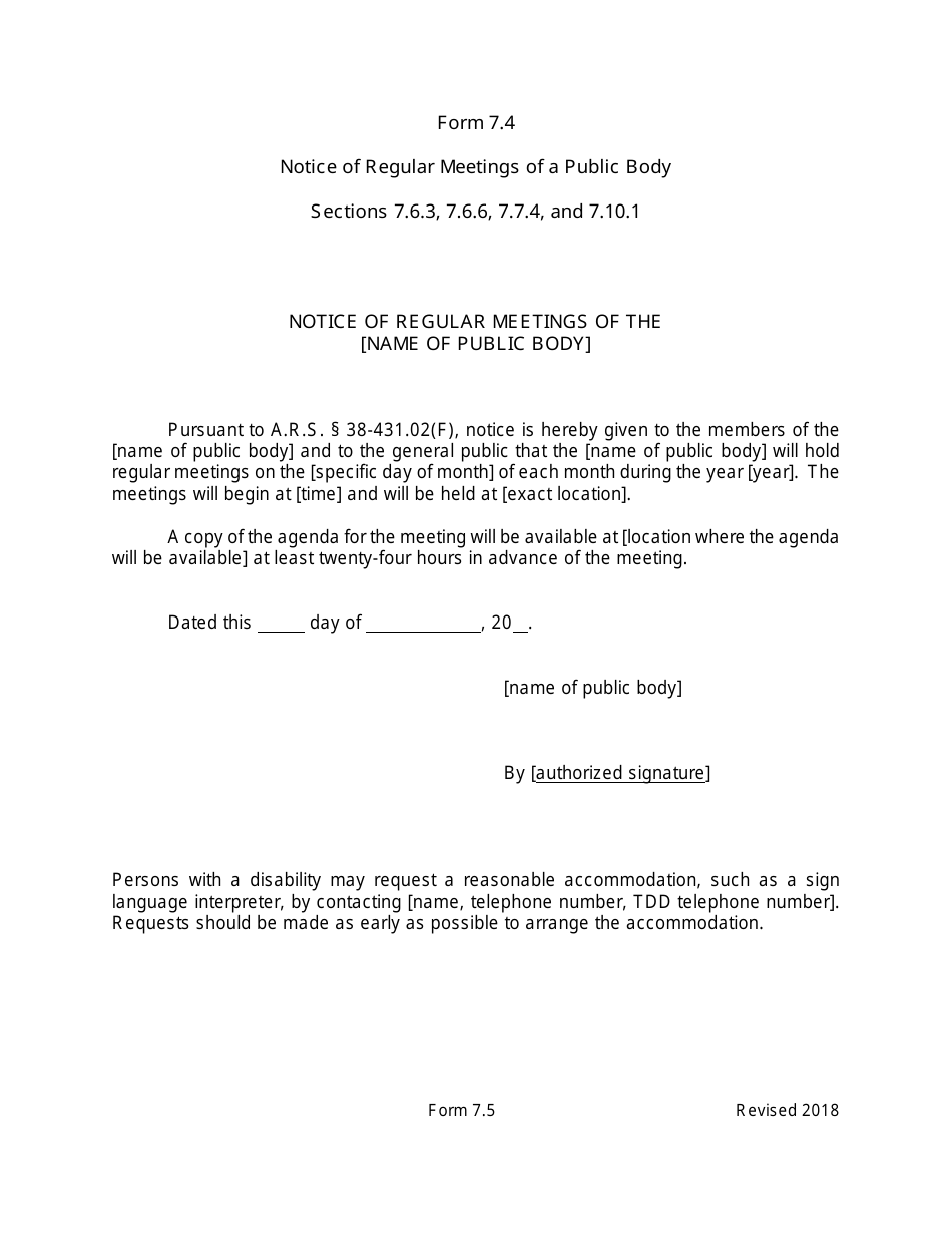 Arizona Agency Handbook - Chapter 7: Open Meetings - Arizona, Page 40