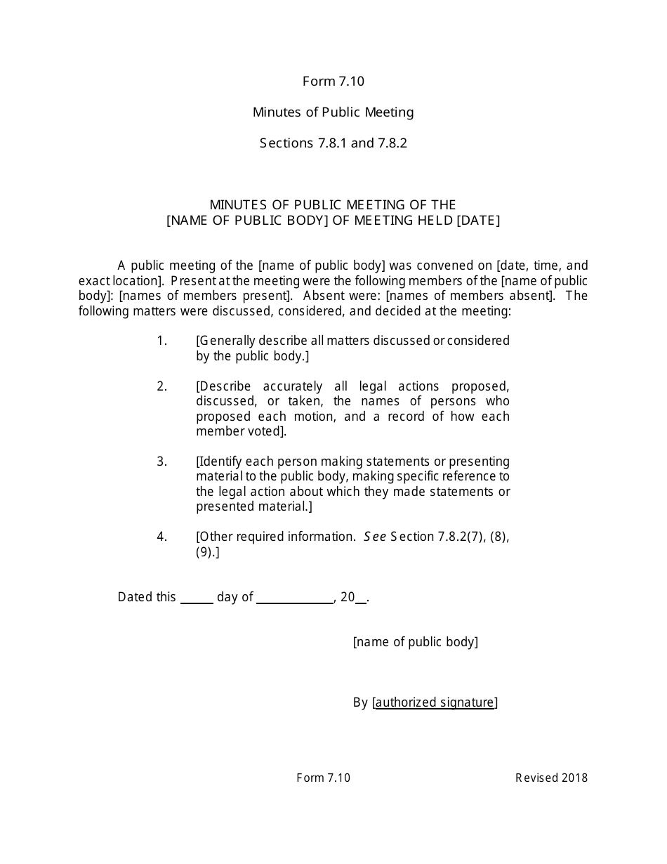Arizona Agency Handbook - Chapter 7: Open Meetings - Arizona, Page 48