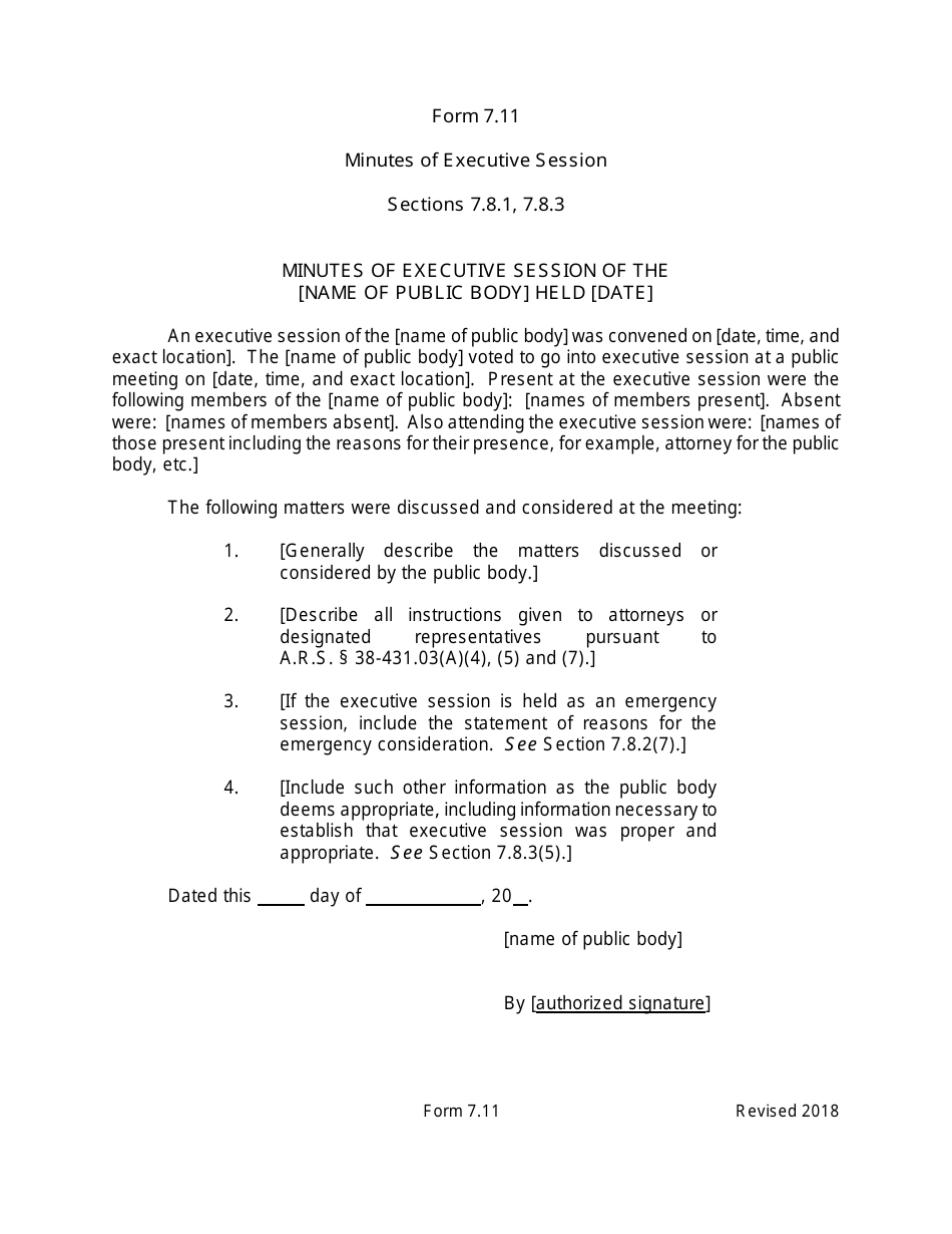 Arizona Agency Handbook - Chapter 7: Open Meetings - Arizona, Page 49