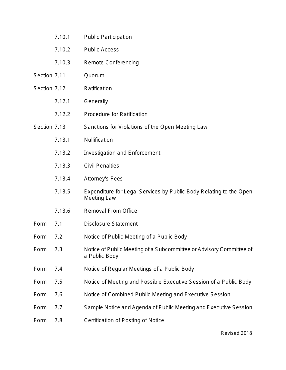 Arizona Agency Handbook - Chapter 7: Open Meetings - Arizona, Page 4