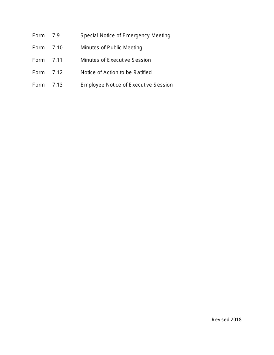 Arizona Agency Handbook - Chapter 7: Open Meetings - Arizona, Page 5