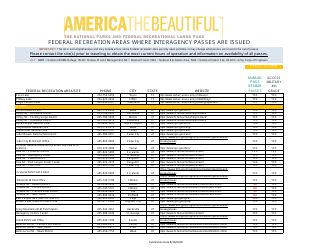 &quot;Federal Recreation Areas Where Interagency Passes Are Issued - America the Beautiful&quot;, Page 38