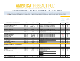 &quot;Federal Recreation Areas Where Interagency Passes Are Issued - America the Beautiful&quot;, Page 9