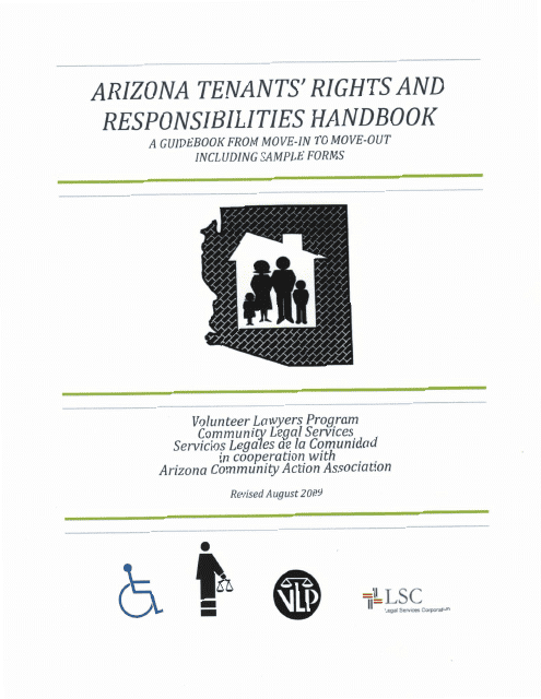 Arizona Tenants' Rights and Responsibilities Handbook: a Guidebook From Move-In to Move-Out Including Sample Forms - Arizona