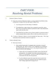 Arizona Tenants&#039; Rights and Responsibilities Handbook: a Guidebook From Move-In to Move-Out Including Sample Forms - Arizona, Page 14