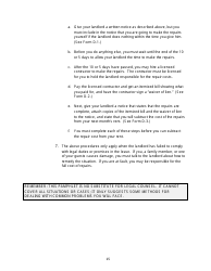 Arizona Tenants&#039; Rights and Responsibilities Handbook: a Guidebook From Move-In to Move-Out Including Sample Forms - Arizona, Page 16