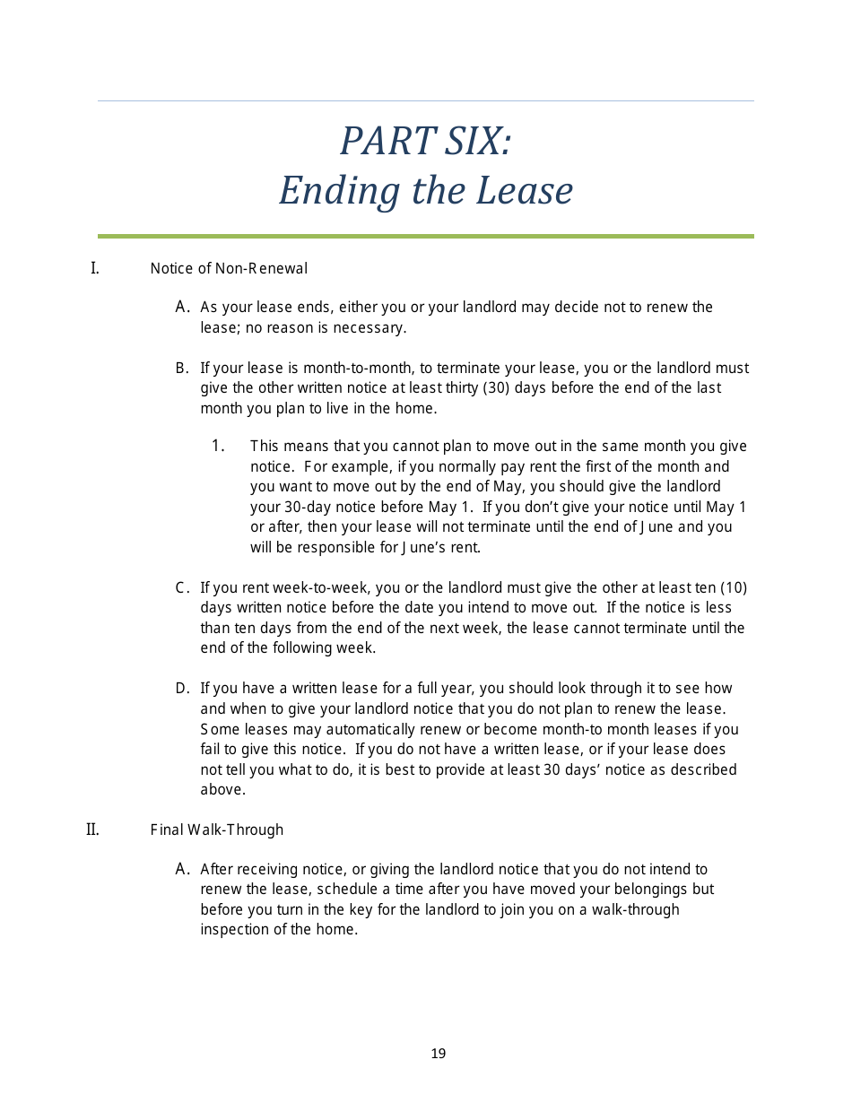 Arizona Tenants Rights and Responsibilities Handbook: a Guidebook From Move-In to Move-Out Including Sample Forms - Arizona, Page 20