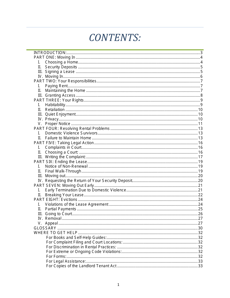 Arizona Tenants Rights and Responsibilities Handbook: a Guidebook From Move-In to Move-Out Including Sample Forms - Arizona, Page 2
