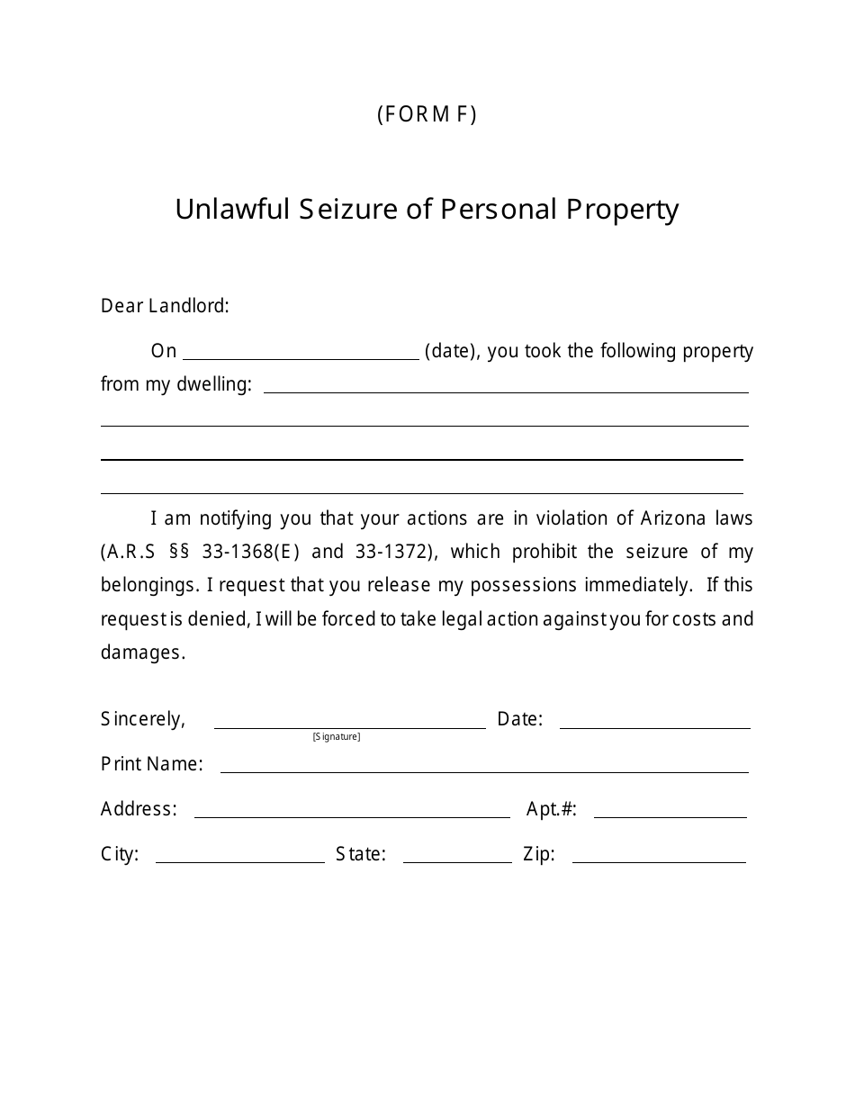 Arizona Tenants Rights and Responsibilities Handbook: a Guidebook From Move-In to Move-Out Including Sample Forms - Arizona, Page 43
