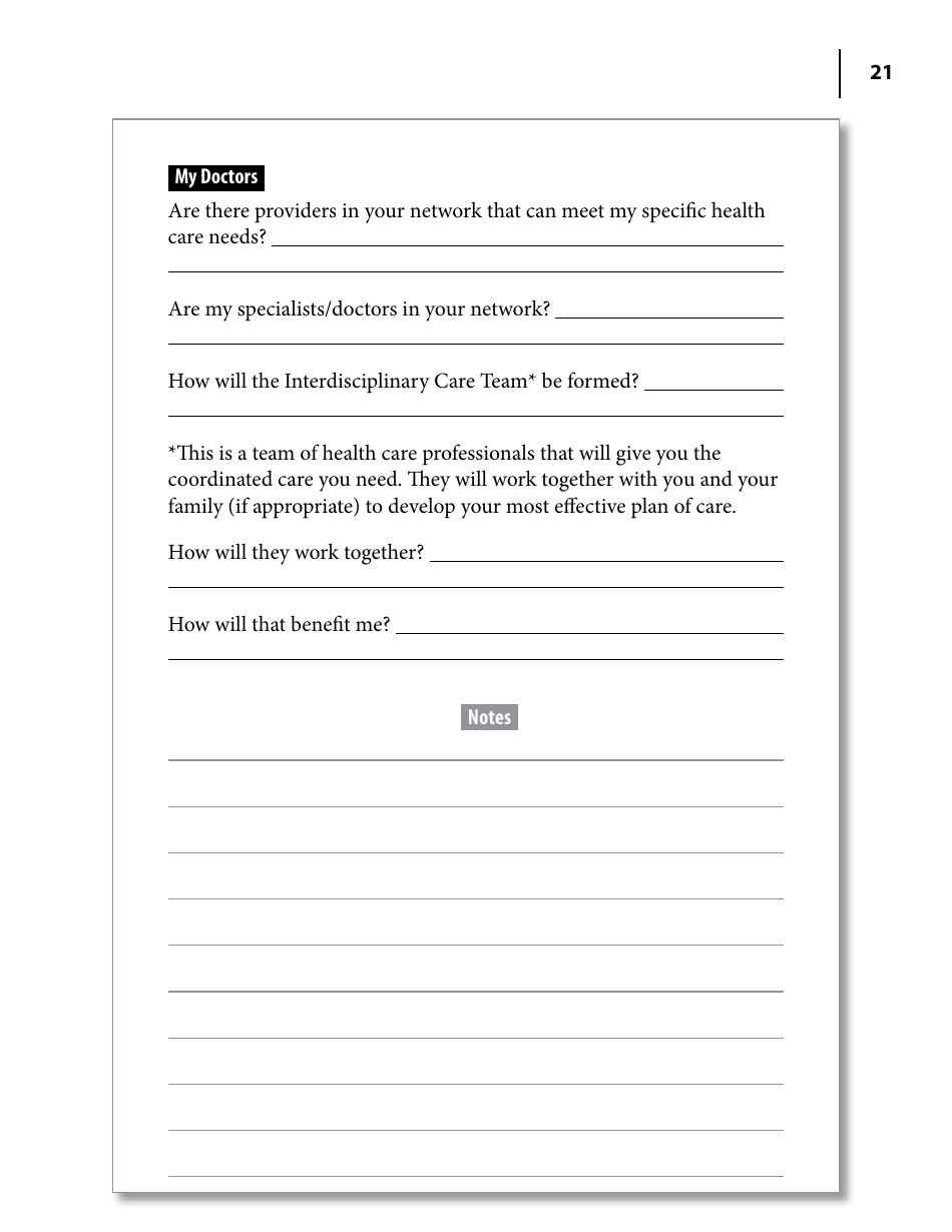 Your Guide to Medicare Special Needs Plans (Snps), Page 21
