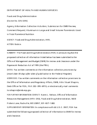 Agency Information Collection Activities; Submission for Office of Management and Budget Review; Comment Request; Aluminum in Large and Small Volume Parenterals Used in Total Parenteral Nutrition