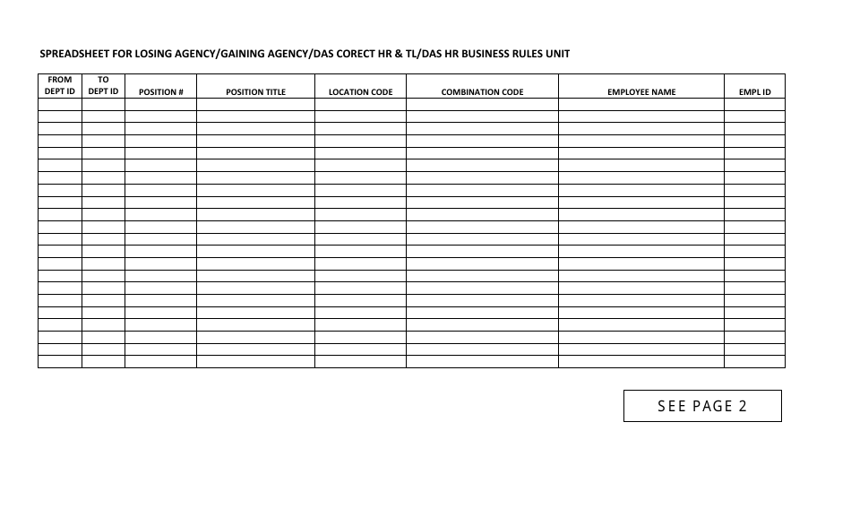 Agency Consolidations Spreadsheet - Connecticut, Page 1
