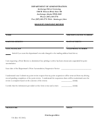 Document preview: Form 510 Point Review Request - Alaska