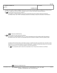 Form GC-355 Determination of Conservatee&#039;s Appropriate Level of Care - California, Page 3