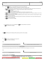 Form AT-105 Application for Right to Attach Order, Temporary Protective Order, Etc. - California, Page 3
