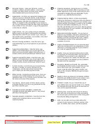 Form FL-145 Form Interrogatories - Family Law - California, Page 2