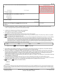 Form DE-121 Notice of Petition to Administer Estate - California