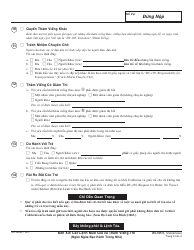 Form DV-105 V &quot;Request for Child Custody and Visitation Orders&quot; - California (Vietnamese), Page 3