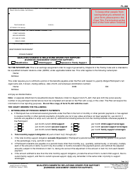 Form FL-460 Qualified Domestic Relations Order for Support (Earnings Assignment Order for Support) - California