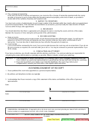 Form DE-147 Duties and Liabilities of Personal Representative - California, Page 2