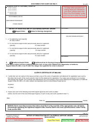 Document preview: Form FL-651 Notice of Registration of California Support Order - California