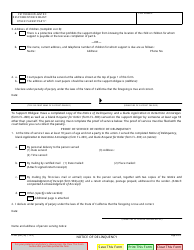 Form FL-485 Notice of Delinquency - California, Page 2