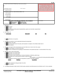 Document preview: Form FL-200 Petition to Establish Parental Relationship - California