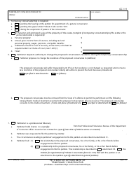 Form GC-111 Petition for Appointment of Temporary Conservator - California, Page 2