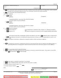 Form GC-141 Order Appointing Temporary Conservator - California, Page 2