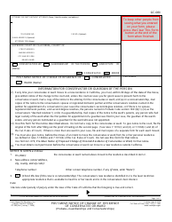 Document preview: Form GC-080 Change of Residence Notice - California