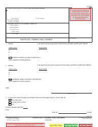 Document preview: Form JV-501 Parentage - Finding and Judgment - California