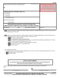 Document preview: Form FL-392 Responsive Declaration to Motion for Simplified Modification of Order for Child, Spousal, or Family Support - California