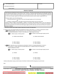 Form FL-392 Responsive Declaration to Motion for Simplified Modification of Order for Child, Spousal, or Family Support - California, Page 2