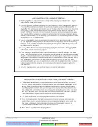 Form EJ-150 Notice of Levy - California, Page 2