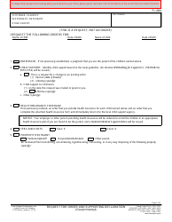 Document preview: Form FL-684 Request for Order and Supporting Declaration - California
