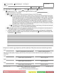 Form GC-045 Objections to Inventory and Appraisal of Conservator or Guardian - California, Page 2