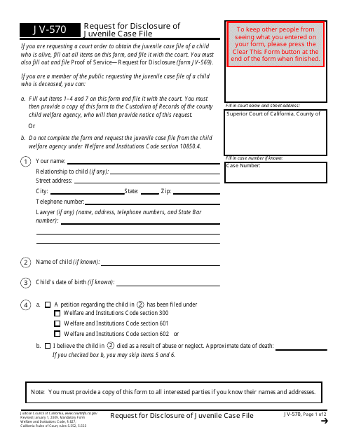 form-jv-570-download-fillable-pdf-or-fill-online-request-for-disclosure