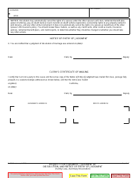 Form FL-820 Request for Judgment, Judgment of Dissolution of Marriage, and Notice of Entry of Judgment - California, Page 2