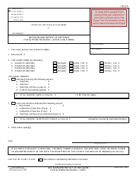 Form TR-215 Decision and Notice of Decision - California