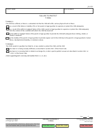 Document preview: Form JV-121 Failure to Protect - California