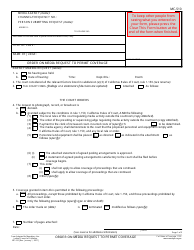 Document preview: Form MC-510 Order on Media Request to Permit Coverage - California