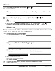 Form JV-225 Your Child&#039;s Health and Education - California, Page 4