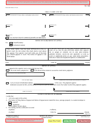 Document preview: Form SC-140 Notice of Appeal - California