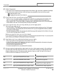 Form DV-180 Agreement and Judgment of Parentage - California, Page 2