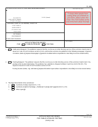 Form FL-980 Application for Order for Publication or Posting - California