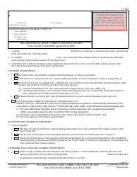 Form FL-325 Declaration of Court-Connected Child Custody Evaluator Regarding Qualifications - California