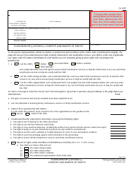 Form JV-419 Guardianship - Consent and Waiver of Rights - California