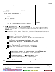 Document preview: Form FL-324 Declaration of Supervised Visitation Provider - California