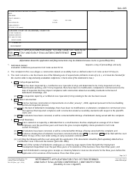 Document preview: Form DAL-005 Defendant's Application for Stay of Proceedings and Early Evaluation Conference, Joint Inspection - California